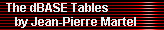 The dBASE Tables 
     by Jean-Pierre Martel