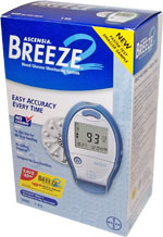 Diabetes Blood Glucose Monitor -- Ascensia Breeze 2
