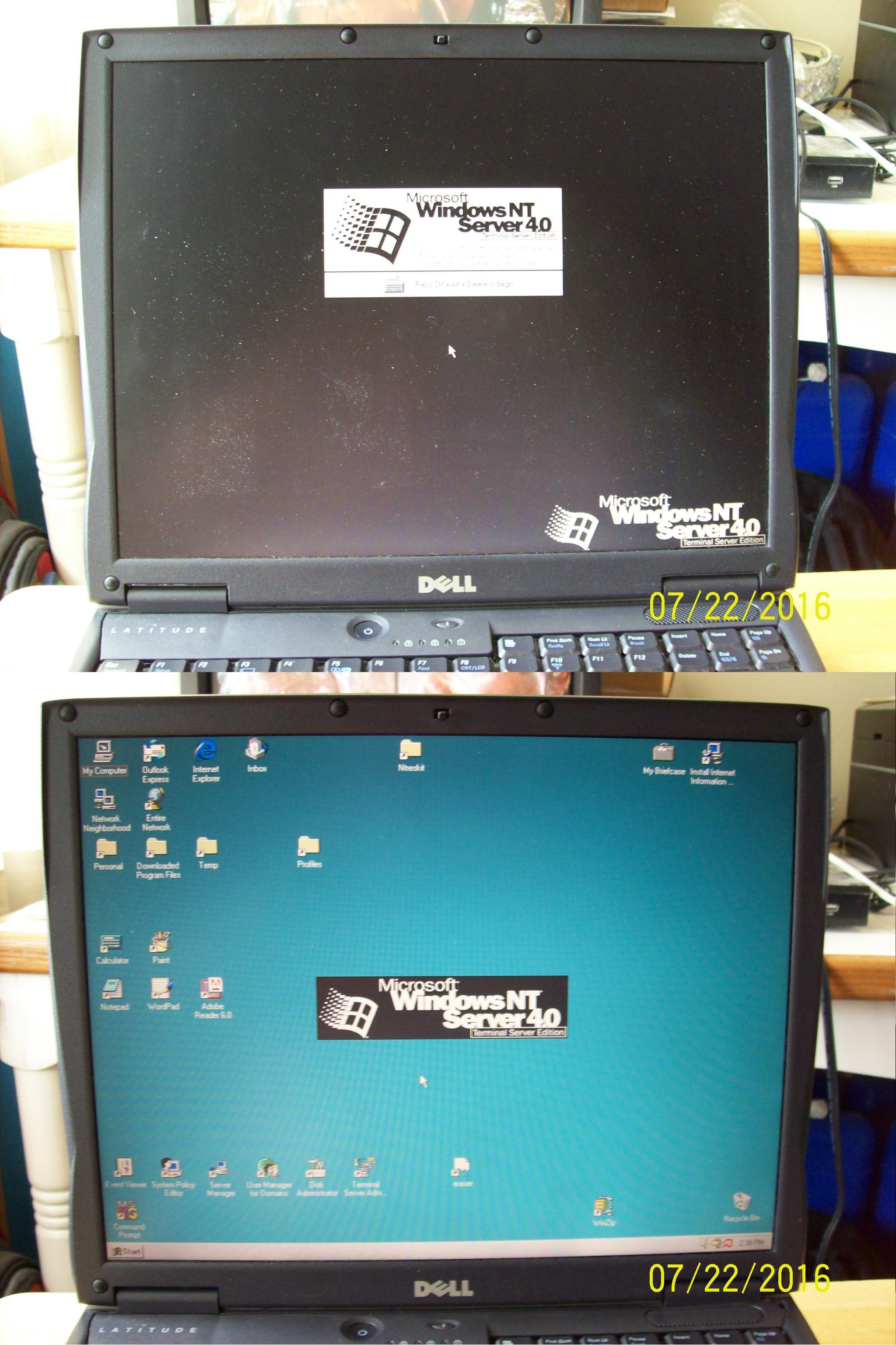 Windows Terminal Server Dual Boot NT4 and Citrix WinFrame v1.7 Enterprise & More