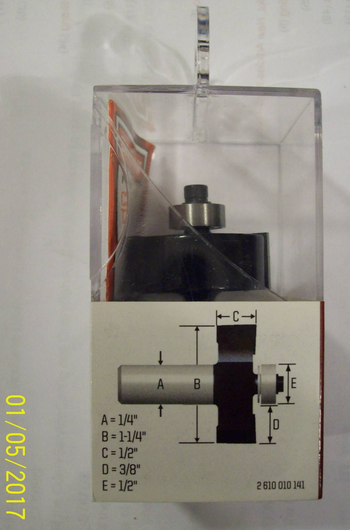 Craftsman 64204 3/8-in. x 1/2-in. Rabbet Router Bit -- NIB