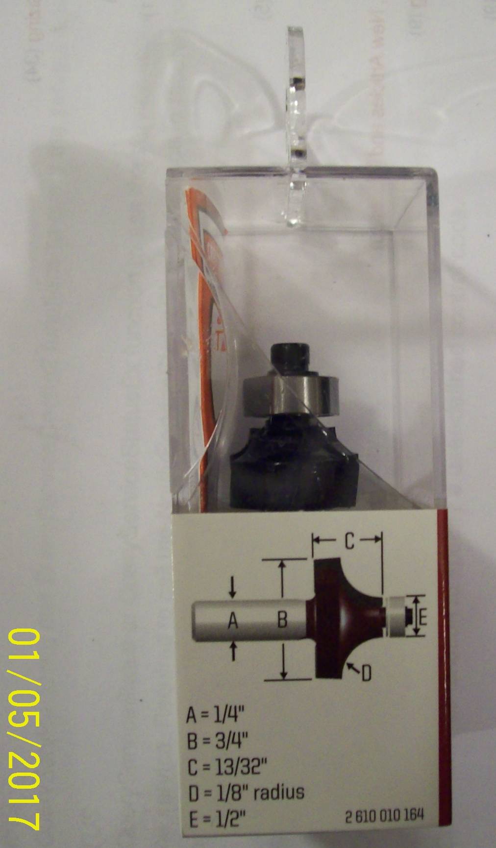 Craftsman 64213 1/8-in. Roundover Router Bit -- NIB