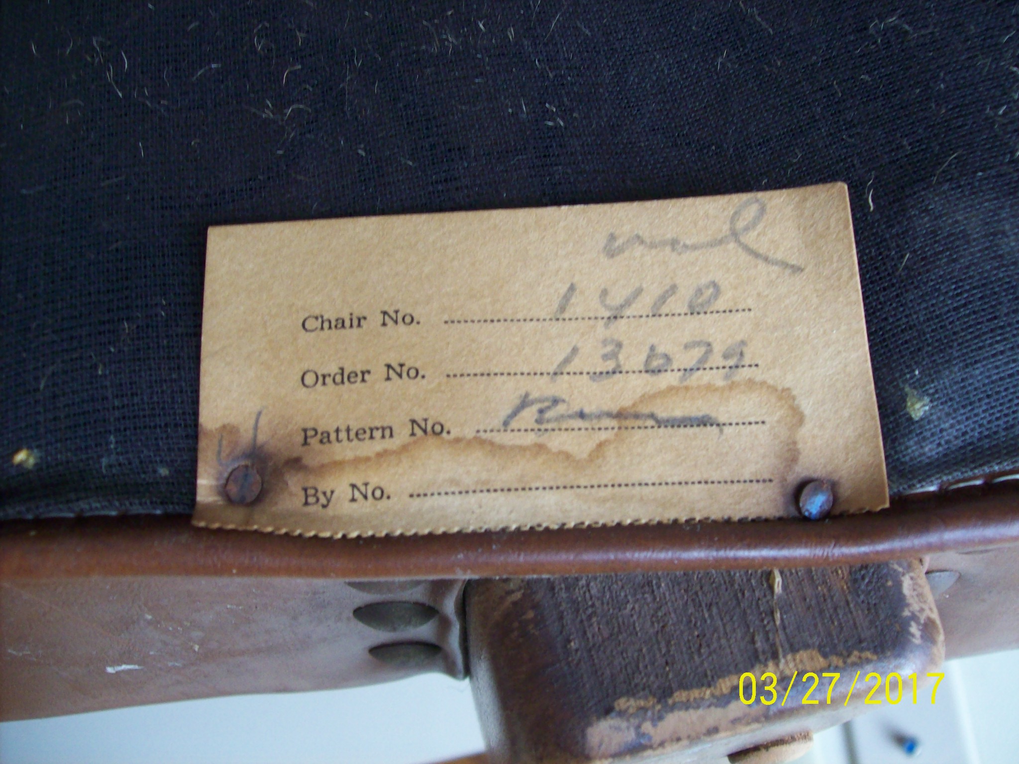 Antique Leather Office Chair -- Rocks and Swivels