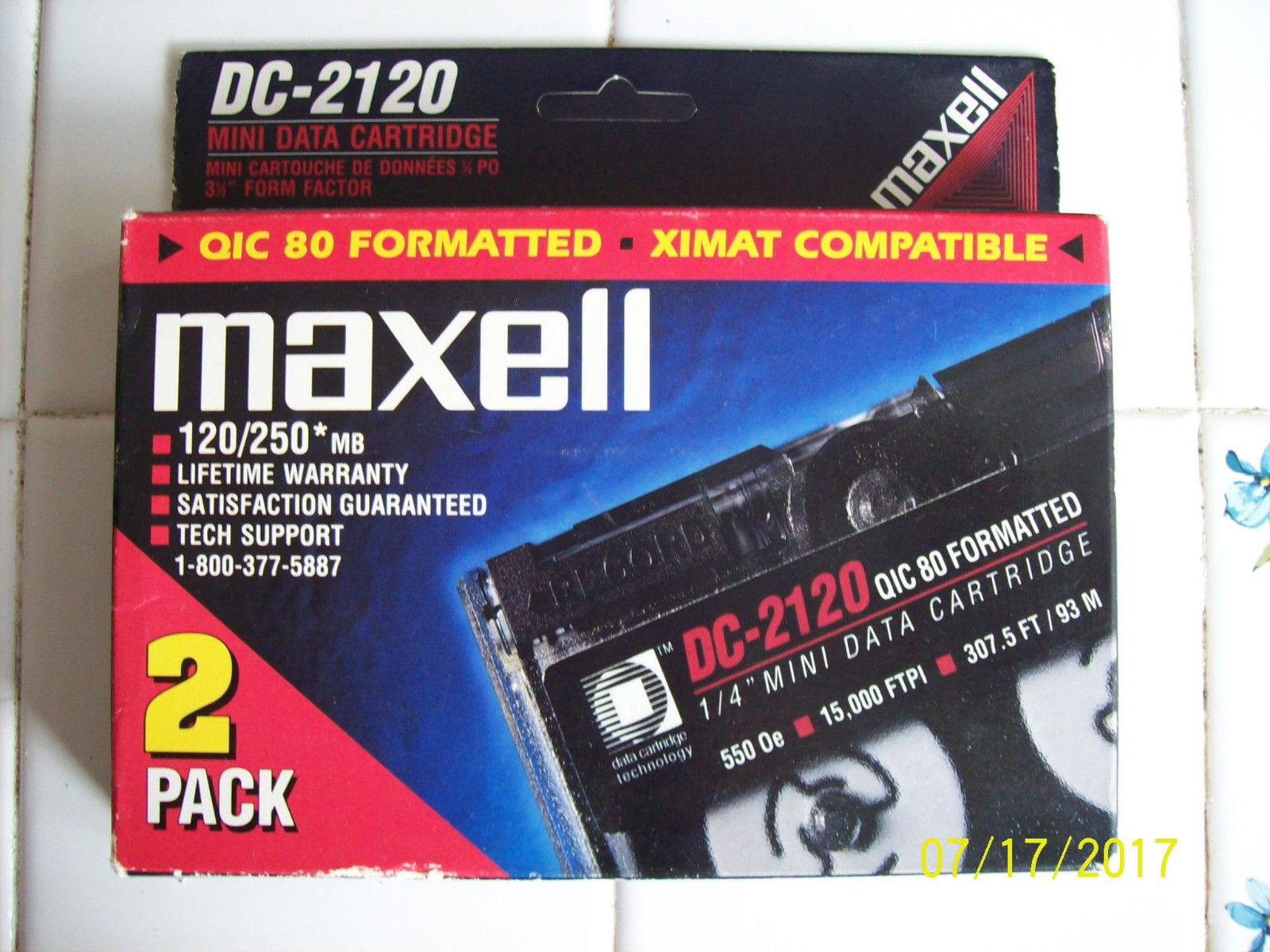 DC-2120 Tape, Maxell, 2 Pack (NIB)