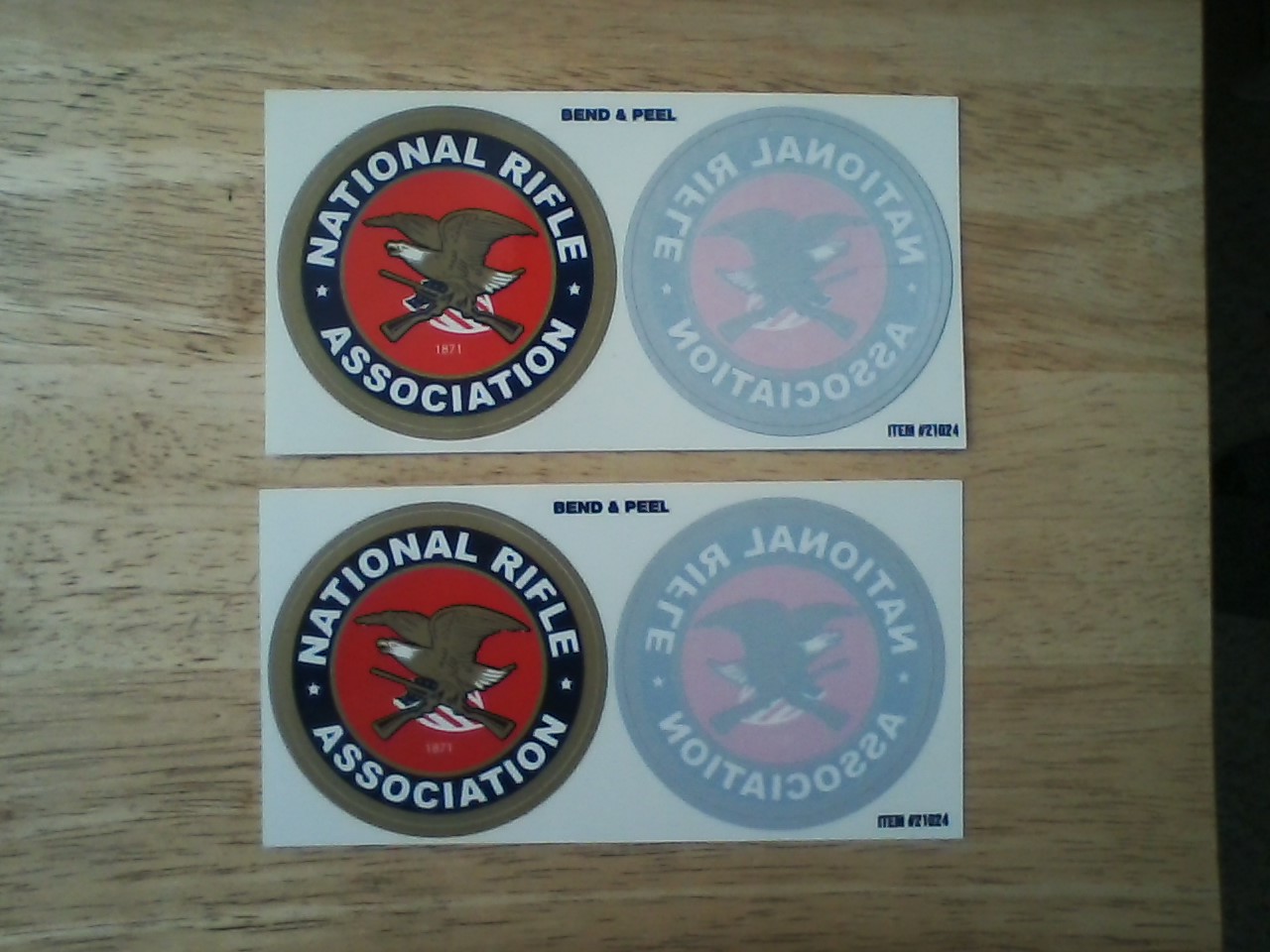 Friends of NRA 20th Anniversary shirt (1994-2014) banquet ticket and 4 stickers