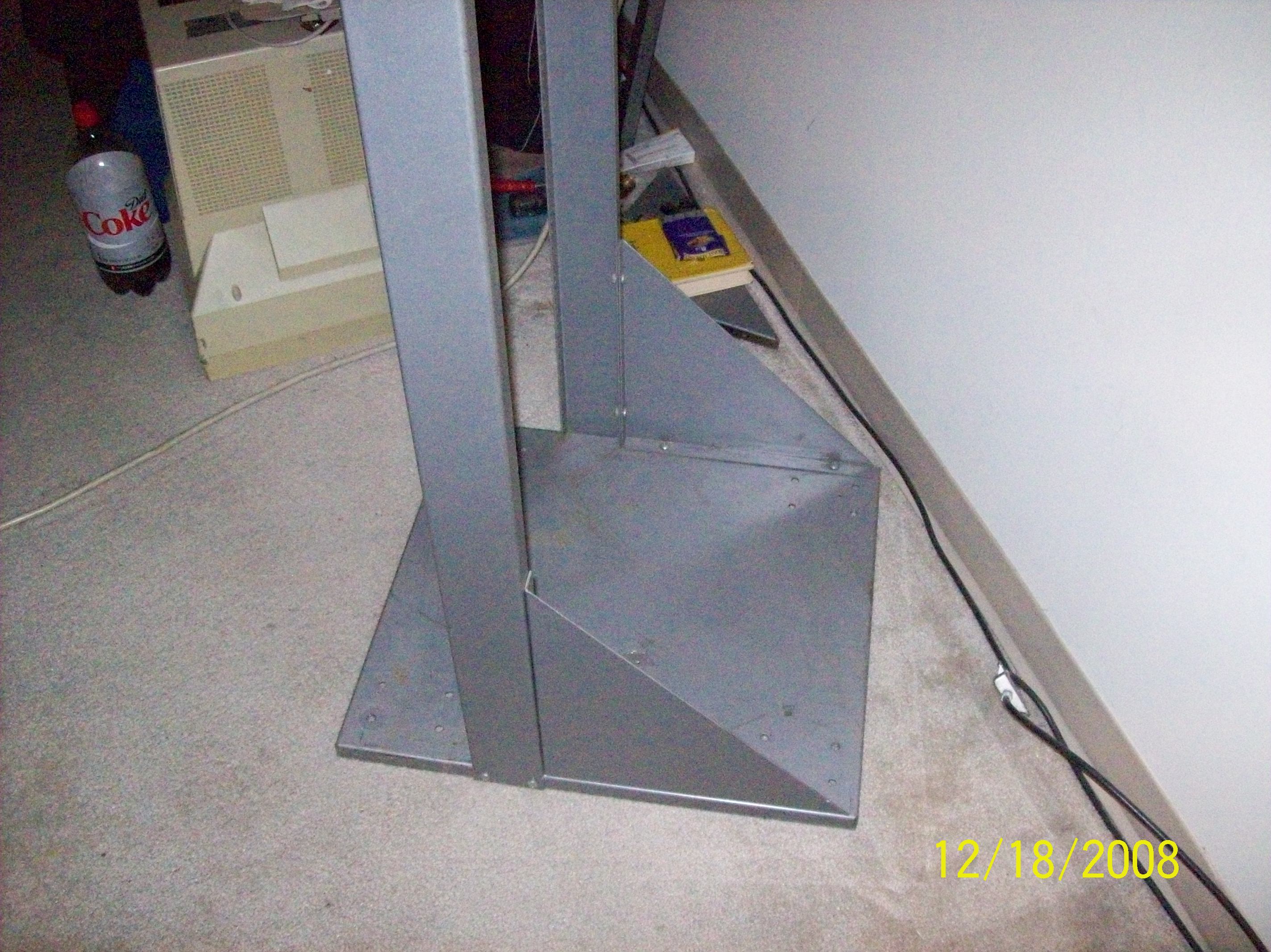 19" Relay/Server Rack -- Ortronics OR-808004818 wire management panel, Ortronics OR-851004904 24 port patch panel, 4 casters