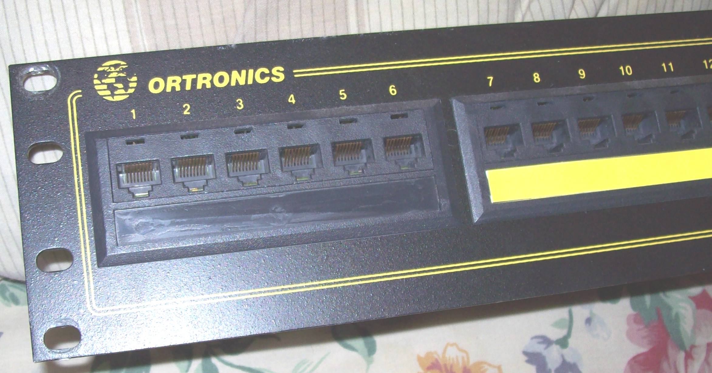 Ortronics 24 port Cat5e Patch Panel OR-851004904