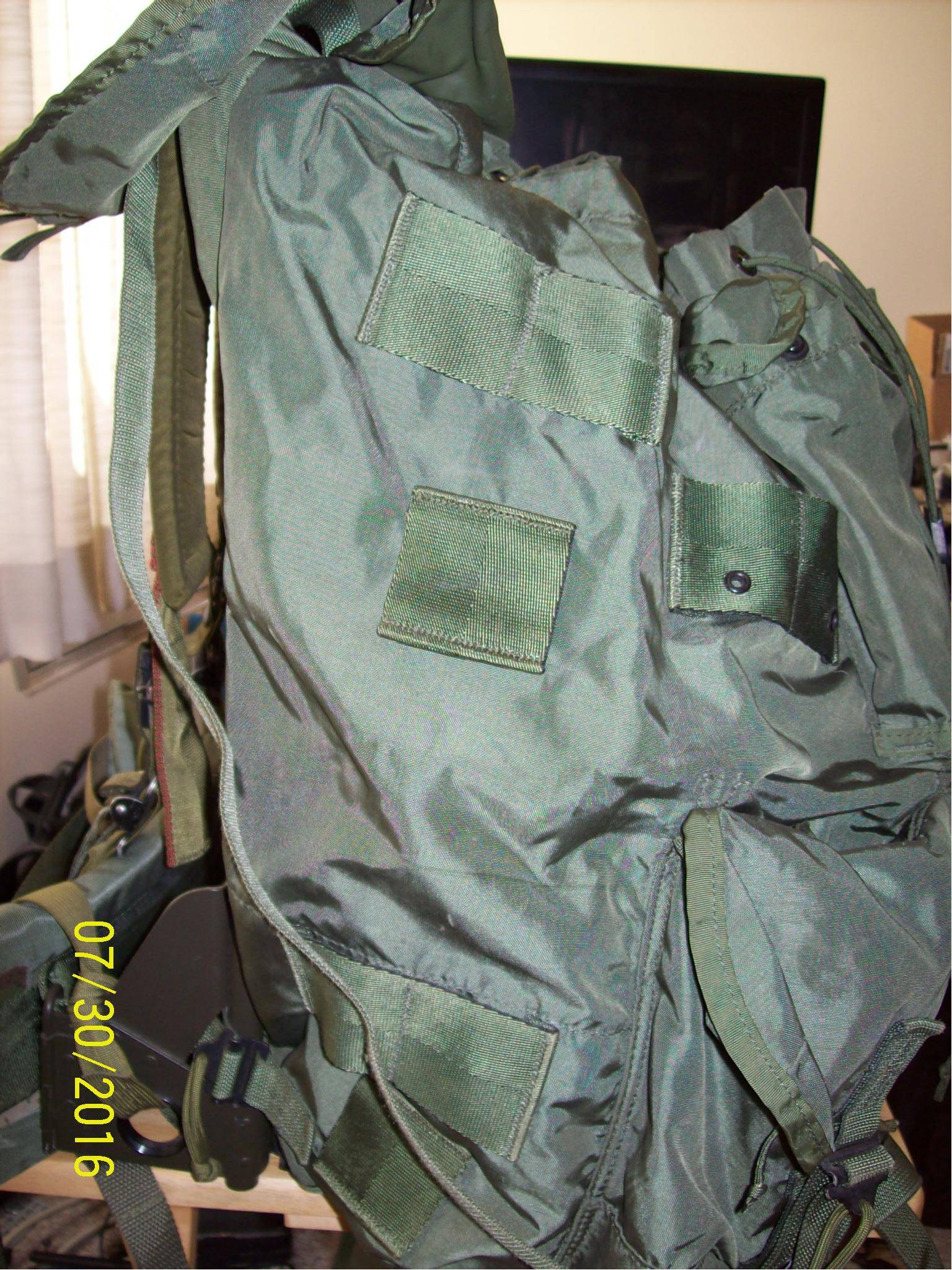 USGI Army ALICE LC-2 LARGE Field Pack OD Green Frame, Straps, Belt, Cargo Shelf