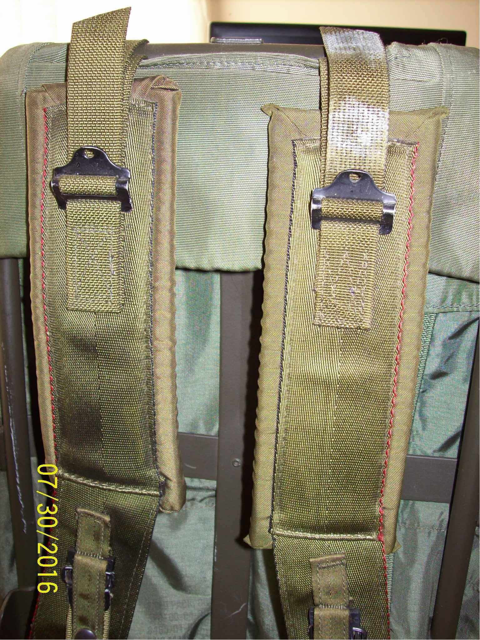 USGI Army ALICE LC-2 LARGE Field Pack OD Green Frame, Straps, Belt, Cargo Shelf