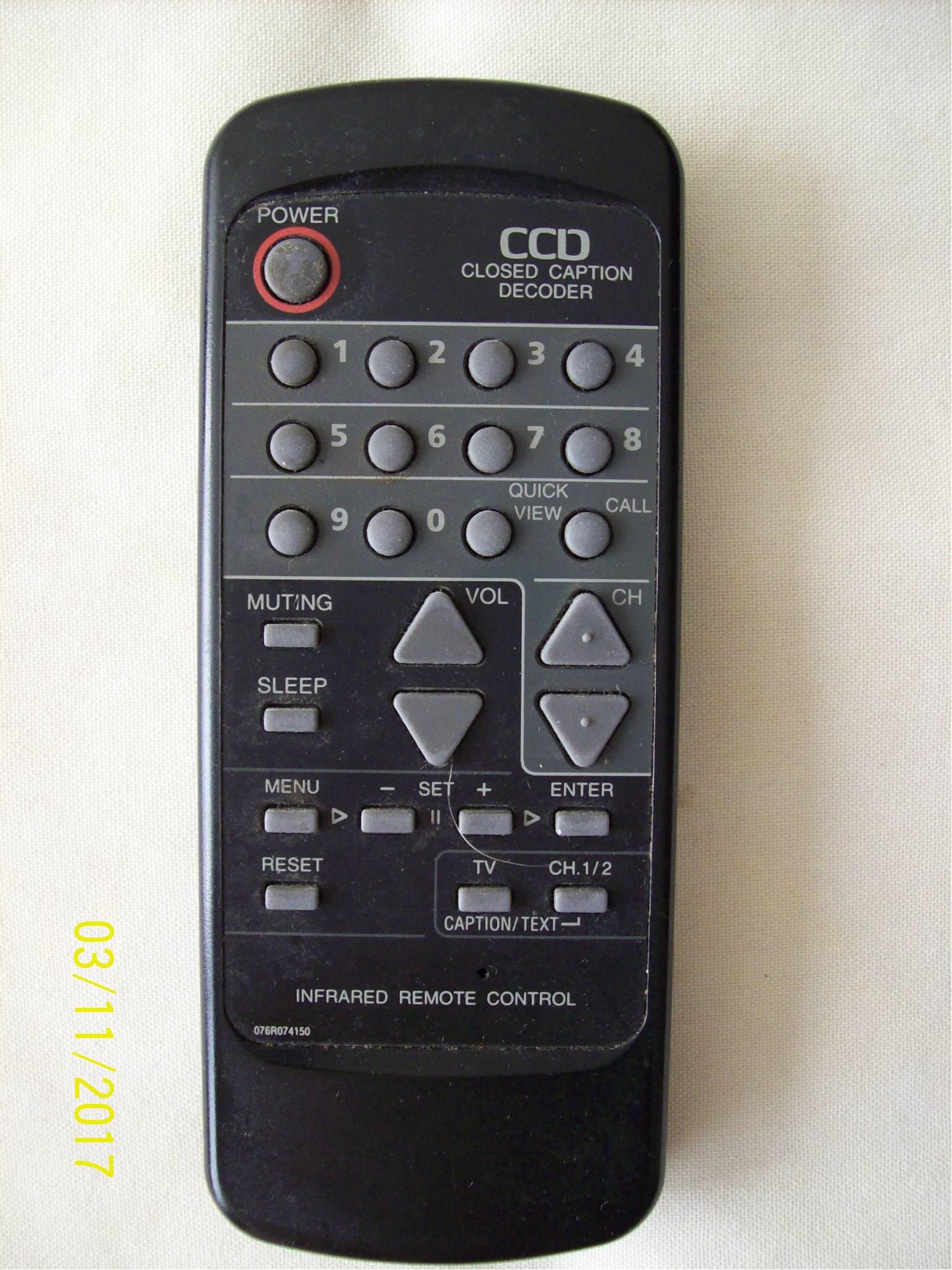 Orion 076R074150 Remote, man TV1928 MT1120 TVM1903A TV1329 COM2551 VR213 WT1902