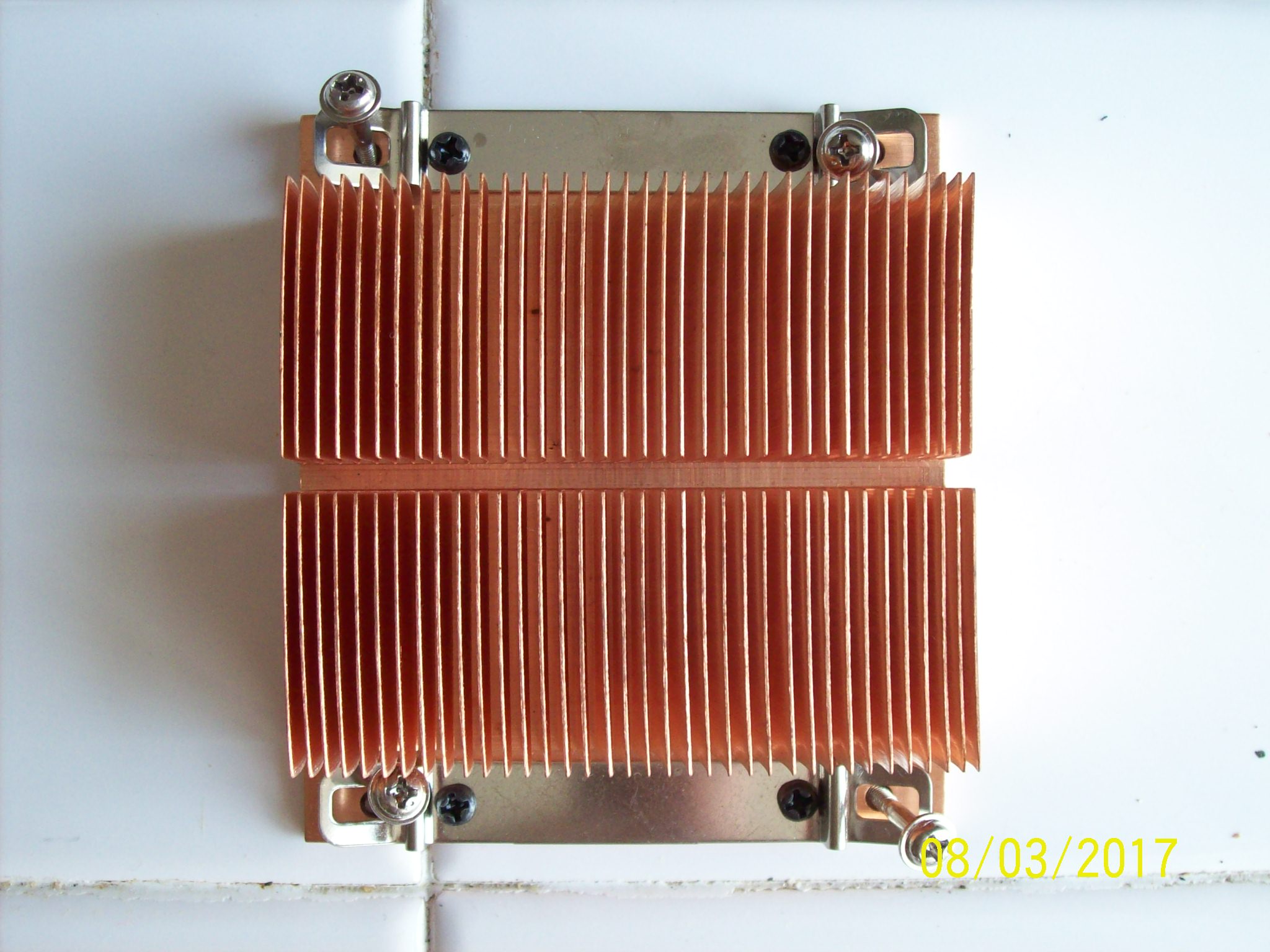 Juniper WX-20 Copper Heatsink with mounting bracket, screws