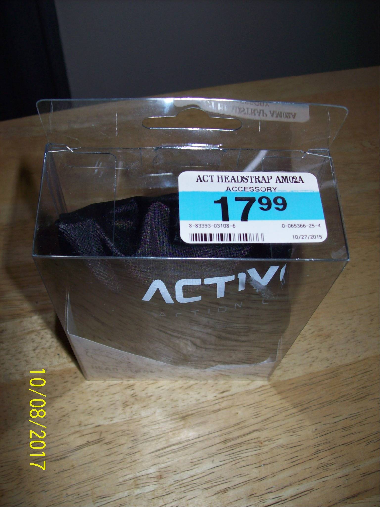 ACTIVEON Accessories CAM CX - Head Strap AM02A -- NEW, NIB