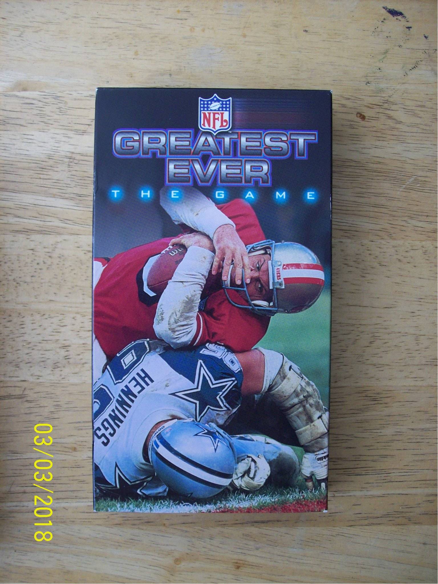Greatest Ever NFL's Series Box Set Volumes 1-3 VHS