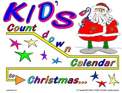 KID'S Countdown Calendar to Christmas