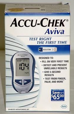 Diabetes Blood Glucose Monitor -- Accu-Chek Aviva Diabetes Meter Kit