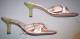 Fioni striped satin kitten heels size 6 1/2 sz 6.5