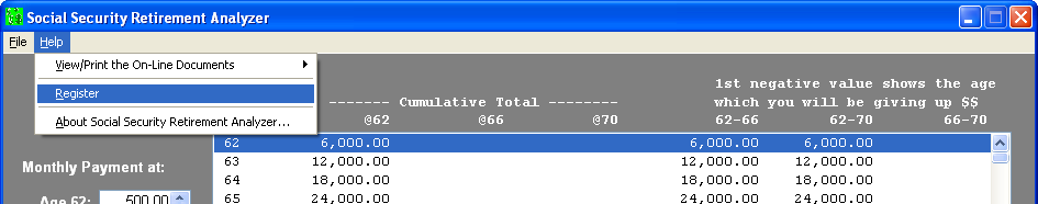 Social Security Retirement Analyzer